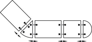 Tischplattenverbinder, Tischplatten trennbar, silberfarben, Bauhöhe: ca. 18mm